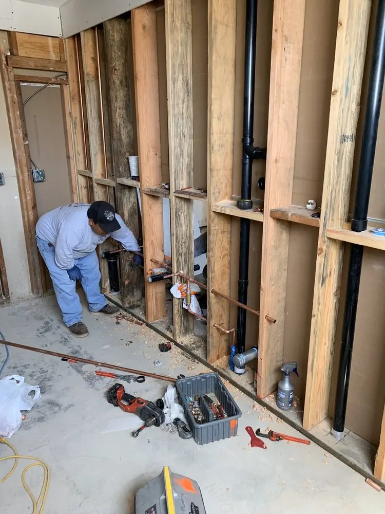 Commercial rough-in plumbing for Commercial Plumbing in Colonialtown South
